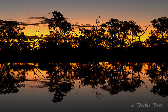 Sunset on the Warrego